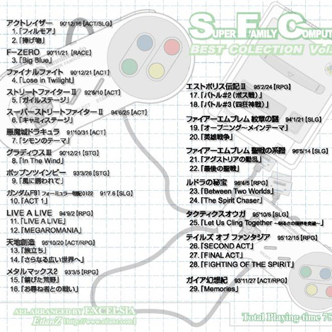 スーパーファミコン ベストコレクション Vol.1-CDカタログ｜EtlanZ 